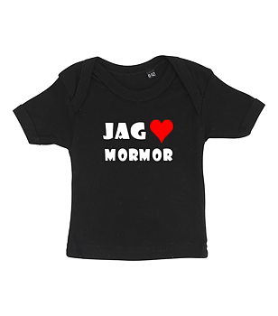 Baby T-shirt - Jag älskar mormor, 0-6 mån