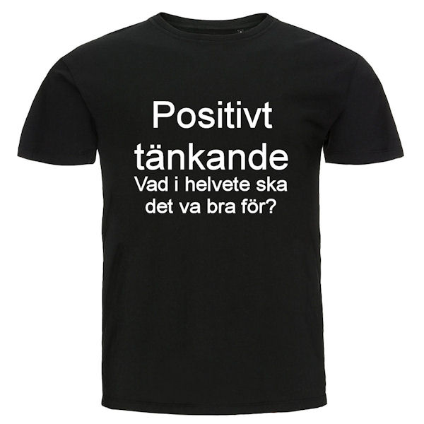 Roliga T Shirts Med Tryck Presenter Julklappar T Shirt Positivt Tänkande 