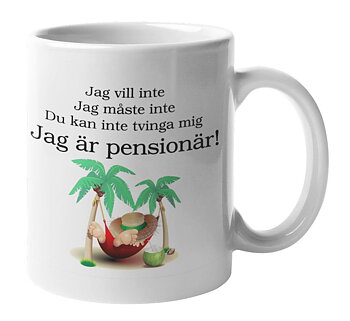 Mugg - Jag är pensionär