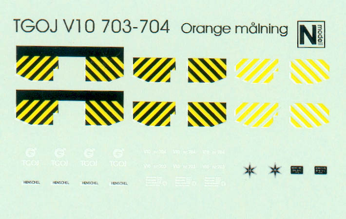 TGOJ V10-dekaler (orange)
