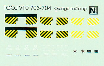 TGOJ V10-dekaler (orange)