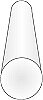 Rundstång 2.5 mm, l=35 cm (5st)