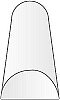 Halvrund stav 1.5 mm, l=35 cm (5st)