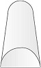 Halvrund stav 2.0 mm, 35 cm (4st)