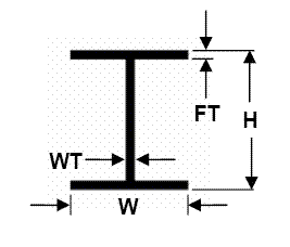 H-balk 2.0x1.9 mm, 35 cm (4st) - 2