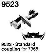 Standardkoppel med fjäderplåt, 1st