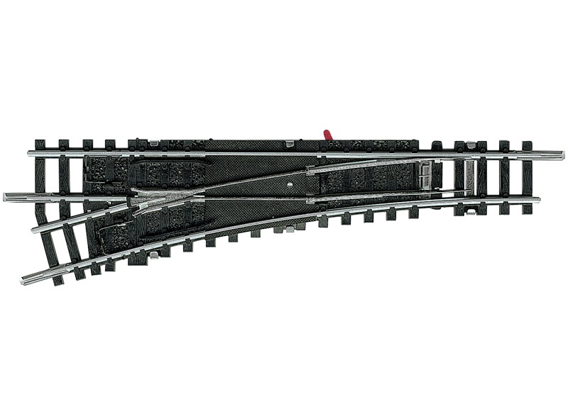 Växel vä 15° R4 med polariserande korsningspunkt