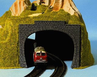 2 st Tunnelportaler för dubbel