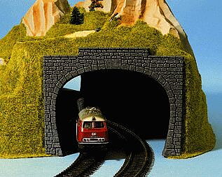Tunnelportaler för dubbelspår, 2st, N