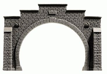 Tunnelportal för dubbelspår