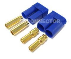 EC5, 5 mm guldkontakt, slitsade stift