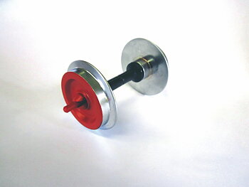 G-Radsatz 30mm Wagen 2 St. (rot, Metall verchromt)