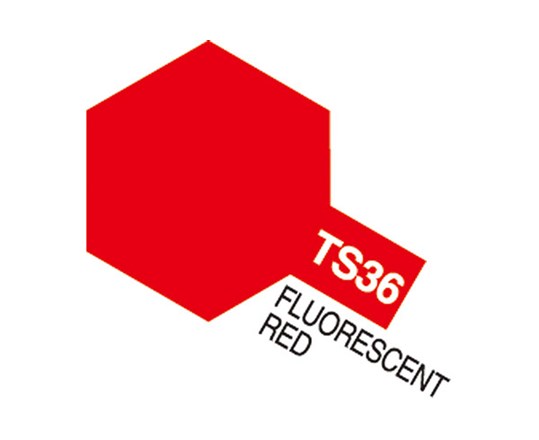 TS-36 Fluorescent Red, Tamiya spray (Plast)