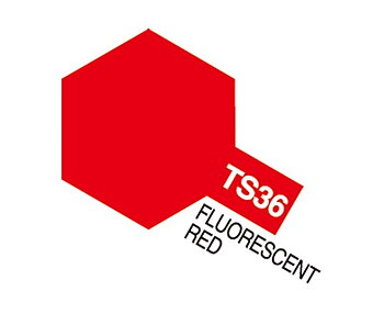 TS-36 Fluorescent Red, Tamiya spray