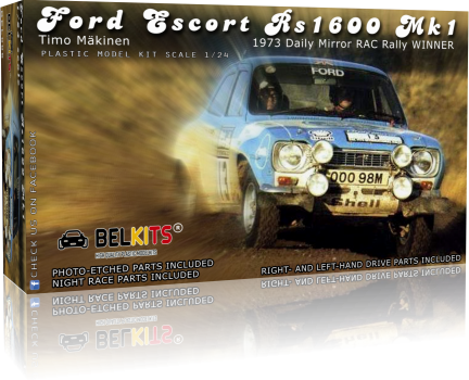 Ford Escort Rs1600 MK.1 Mäkinen Rac 1973 1/24