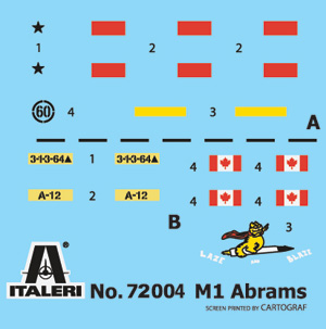 Komplett modellset: M-1 Abrams 1/72 - 3