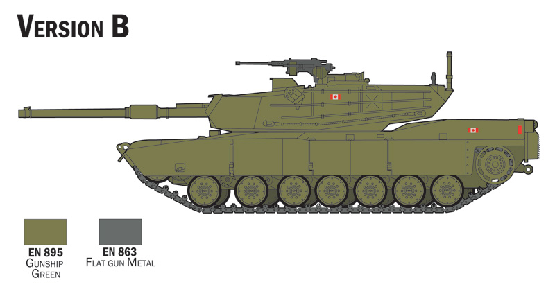 Komplett modellset: M-1 Abrams 1/72 - 5
