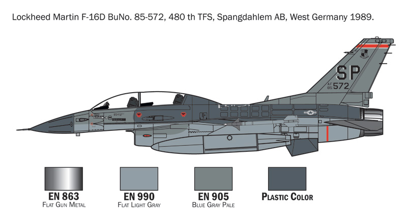 Komplett modellset: F-16 C/D Night Falcon 1/72 - 4