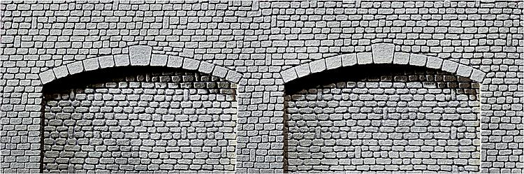 Murplatta, arkad, 370x125x13 mm