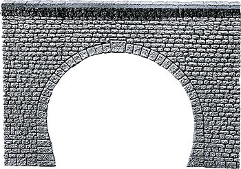 Murplatta, tunnelportal, dubbelspår, natursten