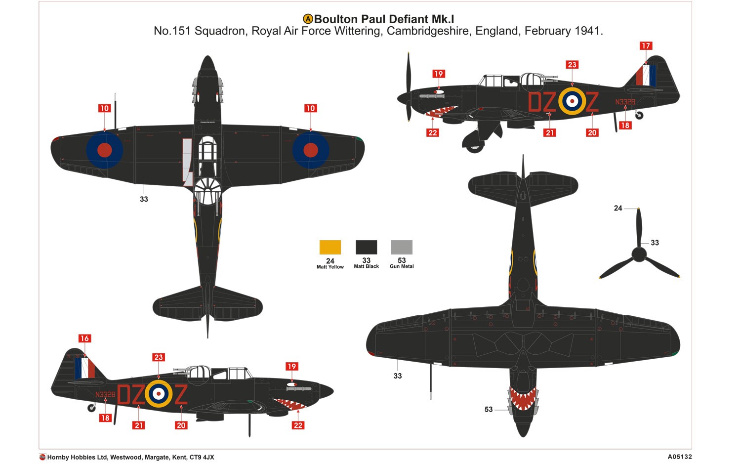 Boulton Paul Defiant NF.1, 1/48 - 2