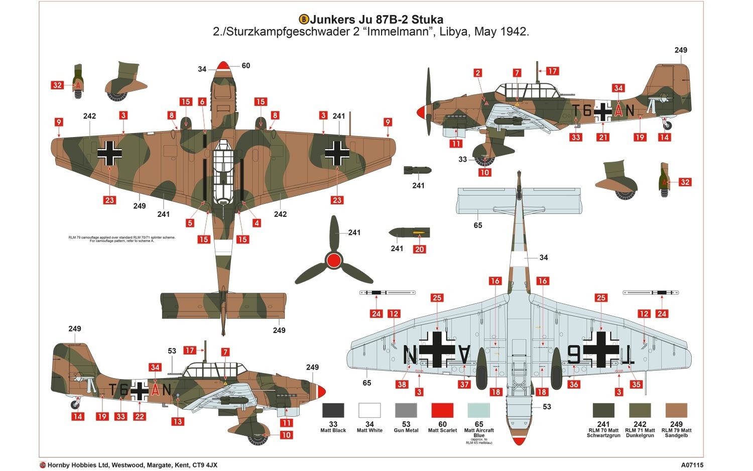 Junkers JU87B-2/R-2, 1/48, Airfix - 3