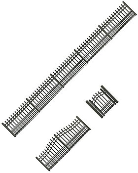 Järnstaket med grind, 710mm