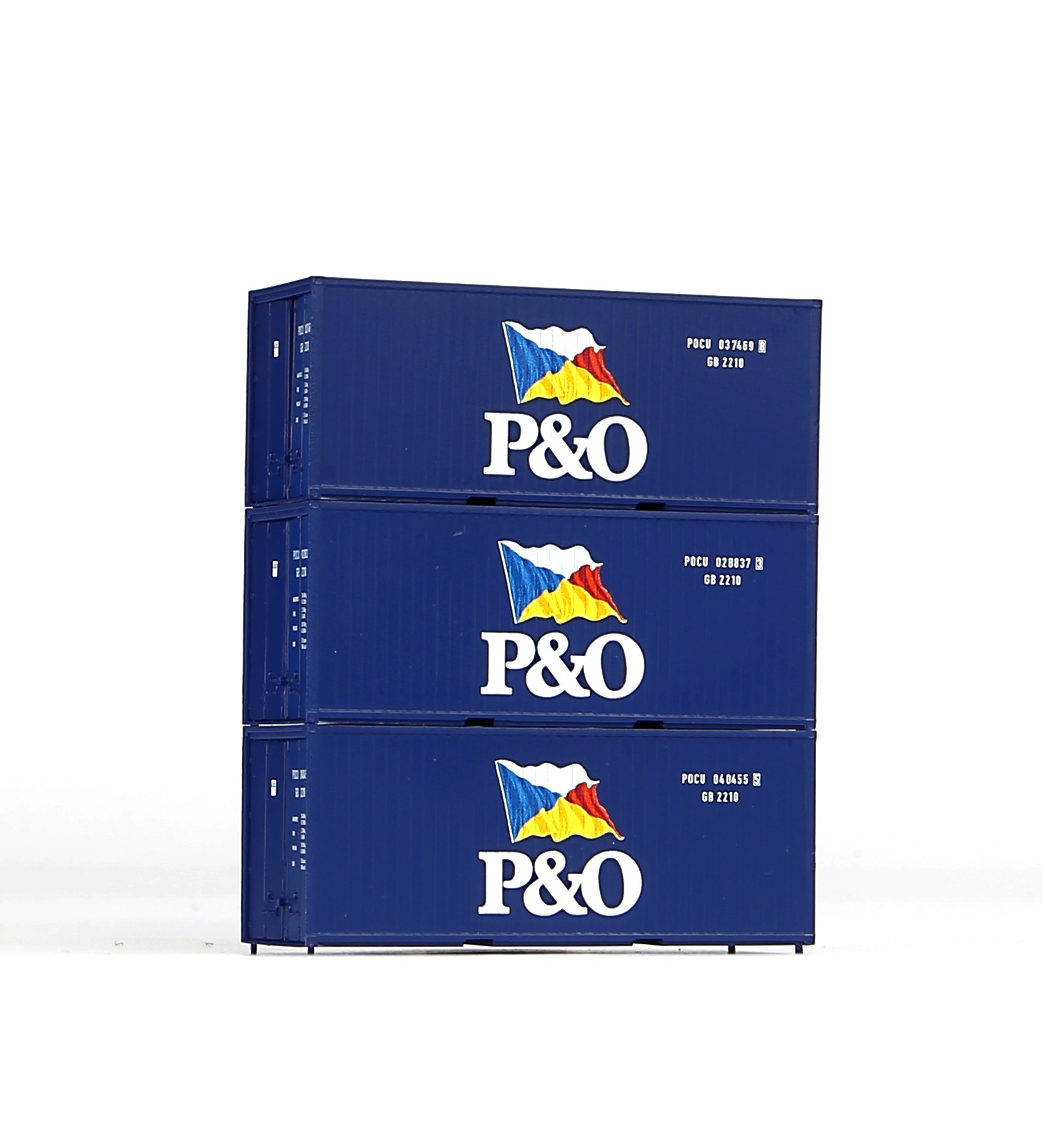 Set med 3x 20' container P&O