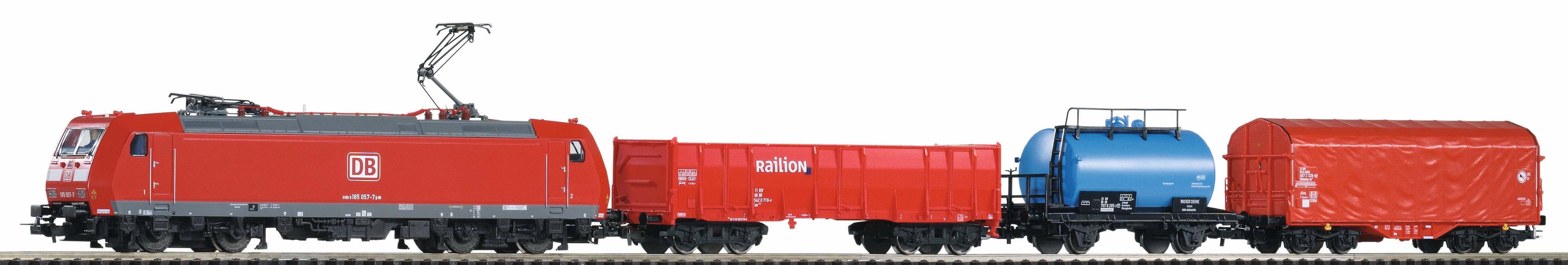 PSC wlan S-Set DB AG Güterzug BR 185 mit 3 wg. VI