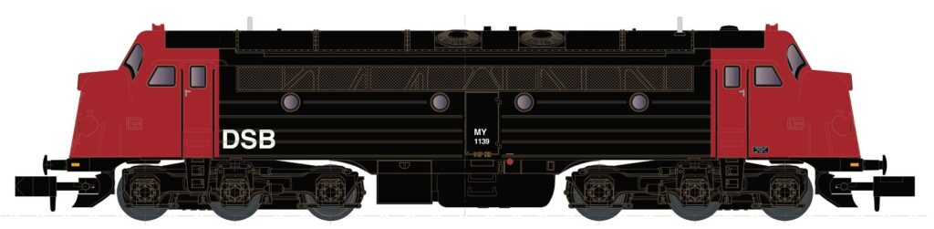 Diesellok Nohab My 1139 DSB Ep - 2