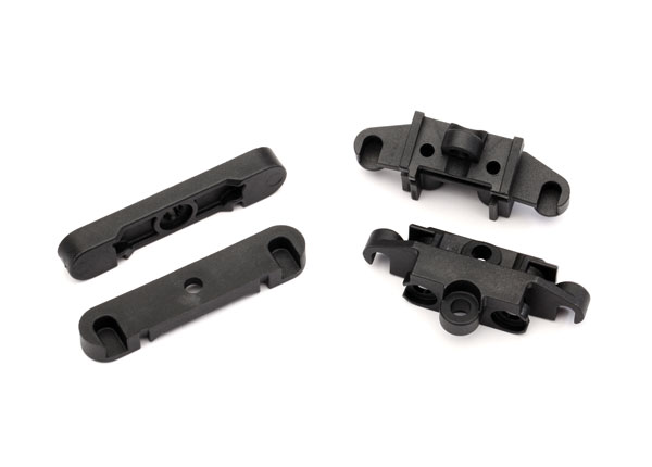  Mount, tie bar, front (1)/ rear (1)/ suspension pin retainer, front or rear (2)