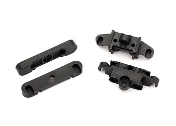  Mount, tie bar, front (1)/ rear (1)/ suspension pin retainer, front or rear (2)