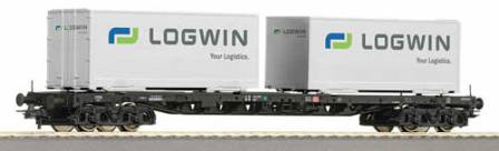 Containervagn Sgs 693 '2x Logwin', DB