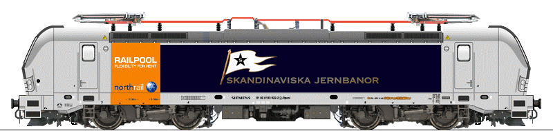 Ellok Vectron 91 80 6193 922-2, 'SkJb', AC m ljud