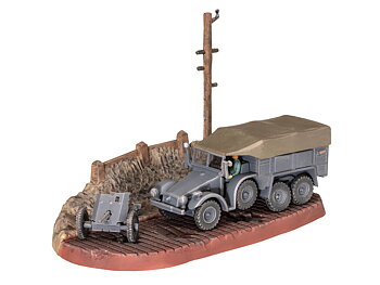 Krupp Protze KFZ 69 with 3,7cm Pak. 1/76