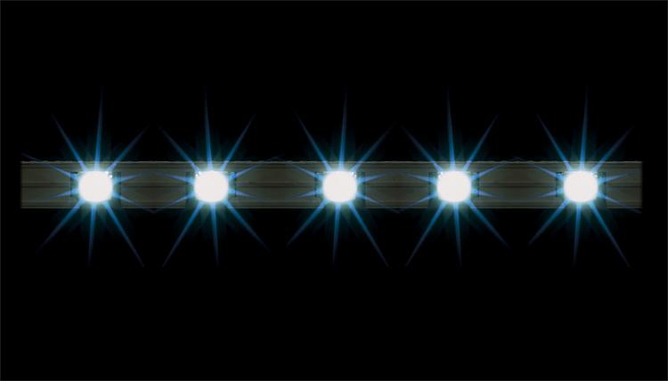 2 LED-Lichtleisten
