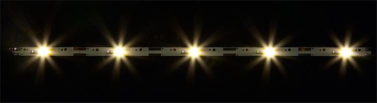 2 LED-Lichtleisten, warm weis