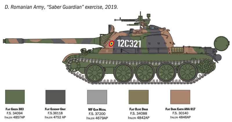 T-55 A Medium Battle Tank 1/72 - 7
