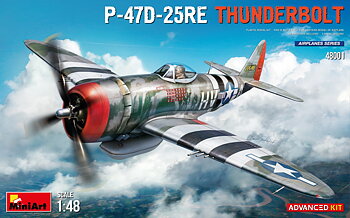 P-47D-25RE Thunderbolt 1/48, advanced kit