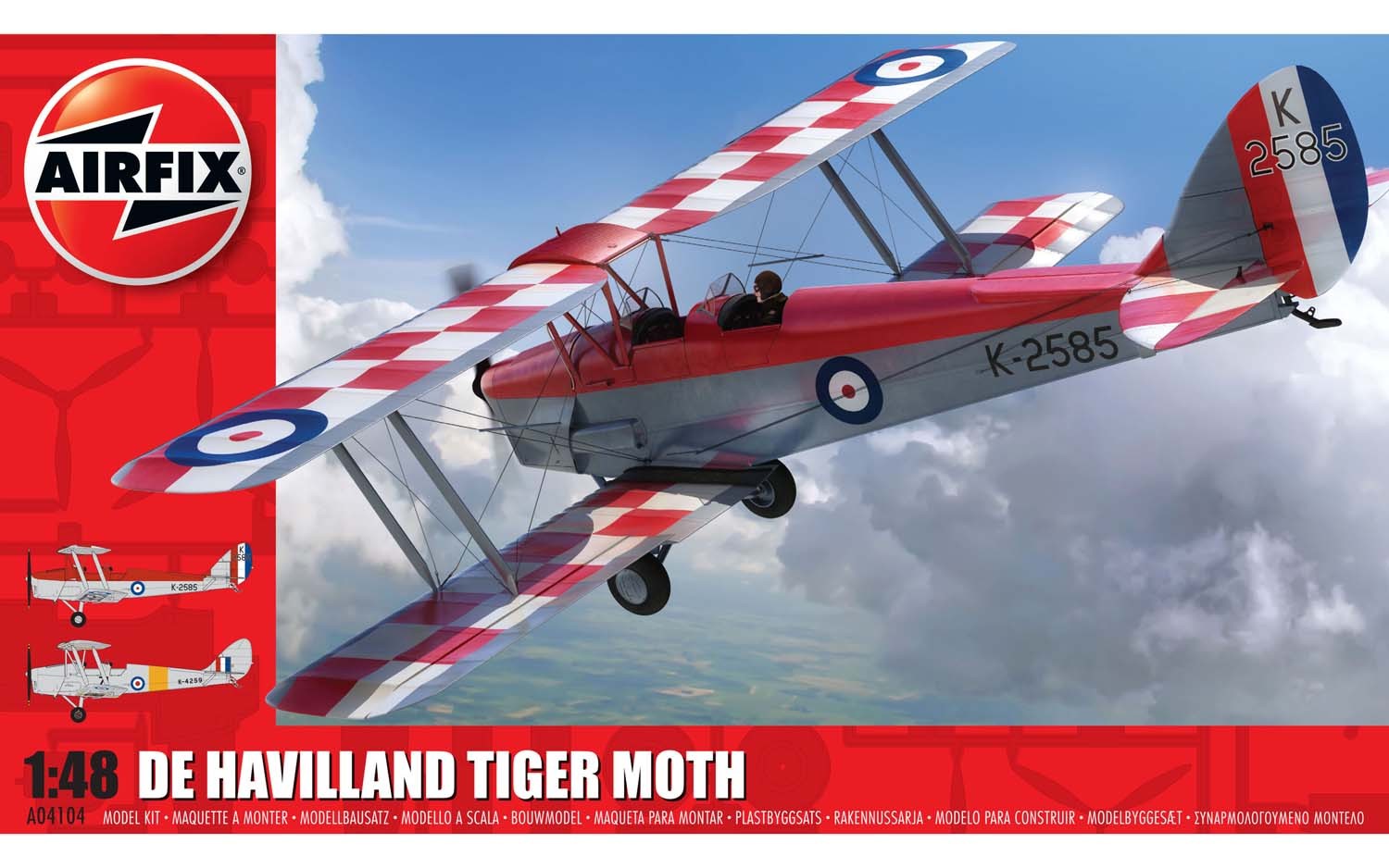 H-King Tiger Moth 1400mm - YouTube