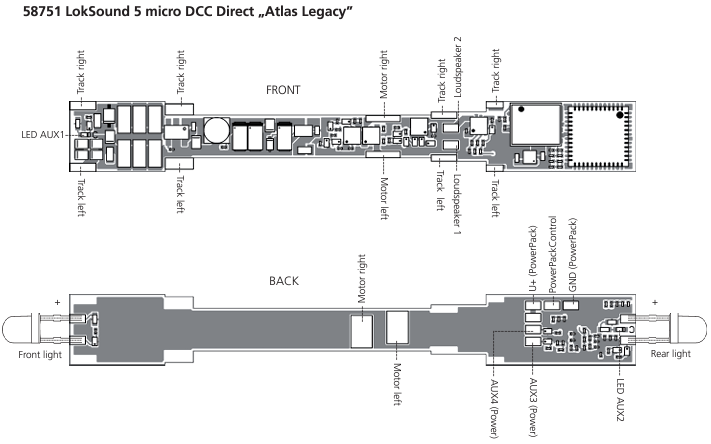 LokSound 5 micro, DCC Direct Atlas Legacy - 2