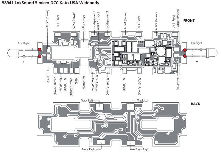 LokSound 5 micro DCC Direct Kato USA Widebody - 2
