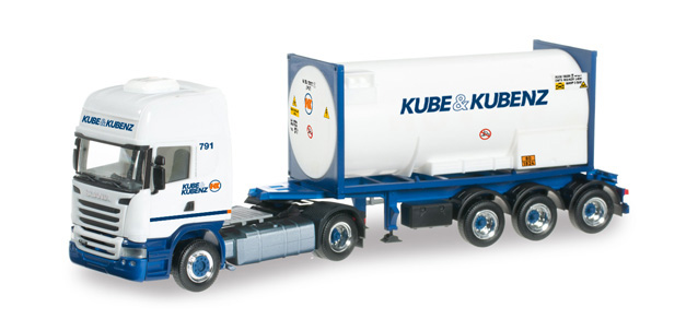 Scania R 2013 HL gascontainer trailer 'Kube & Kubenz'