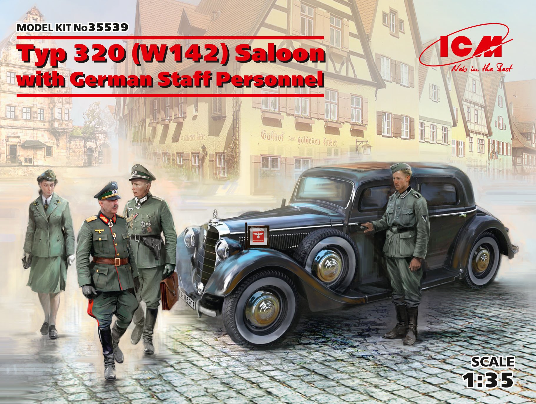 Typ 320 (W142) – Tysk Stabsbil med Personal 1/35