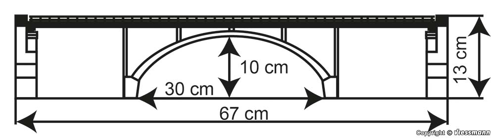 Betongbro, 300mm - 3