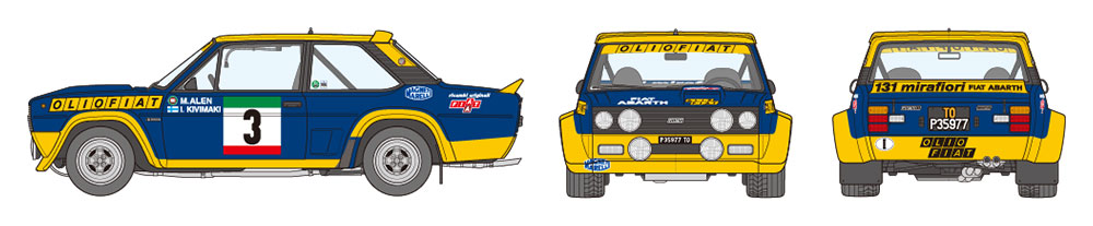 Fiat 131 Abarath Rally Olio Fiat 1/20 - 3