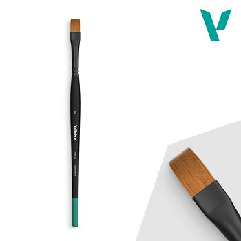 Brush flat synthetic hair No. 8