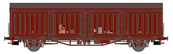 Godsvagn SJ Hbis 21 RIV 74 SJ 225 0 448-0