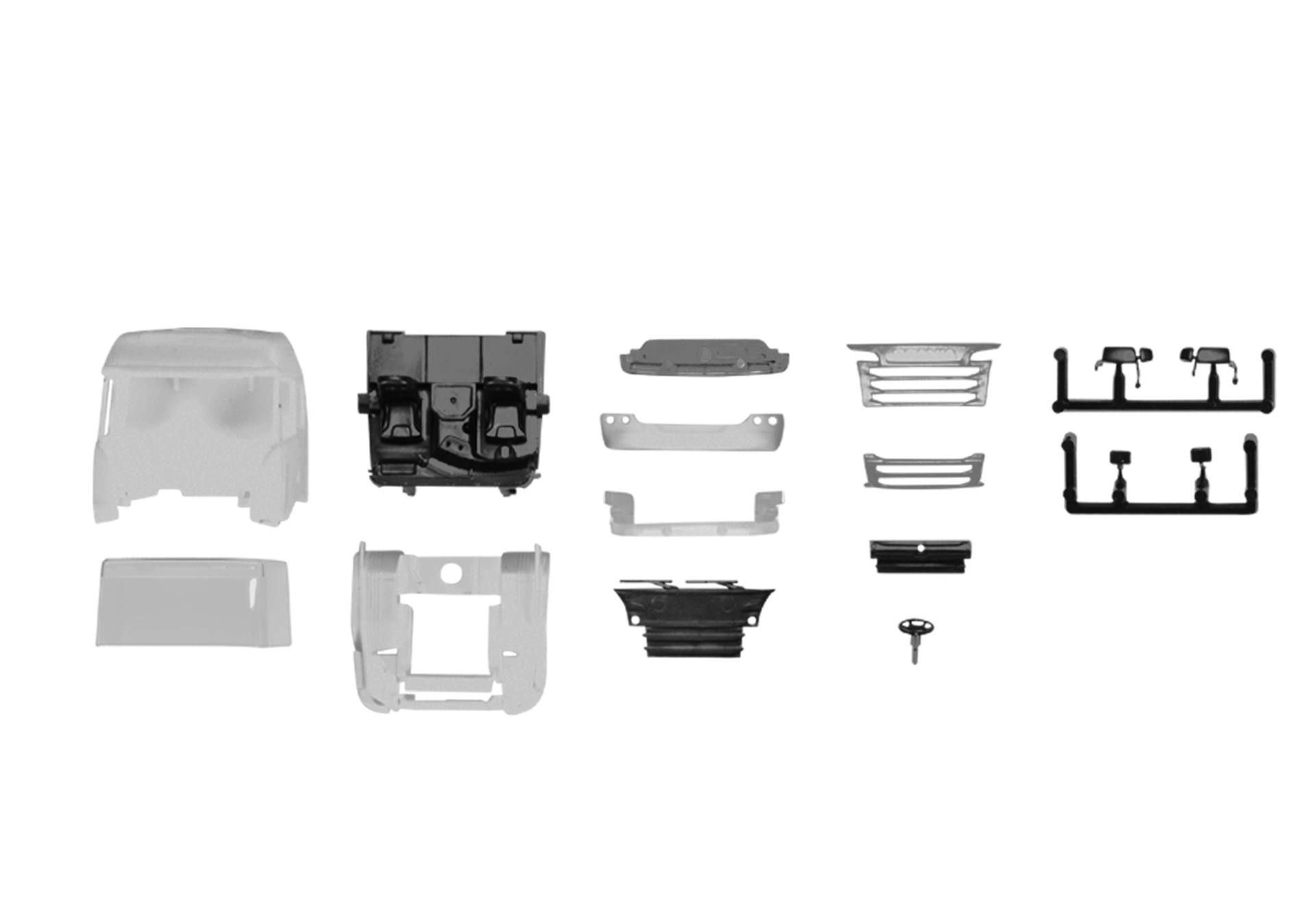 Parts service cabin Scania R '13 HL without wind deflector and roof spoiler, 2 pieces - 2