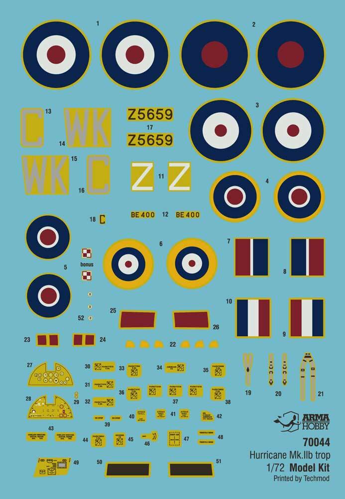 Hurricane Mk IIb Trop, Model Kit 1/72 - 2